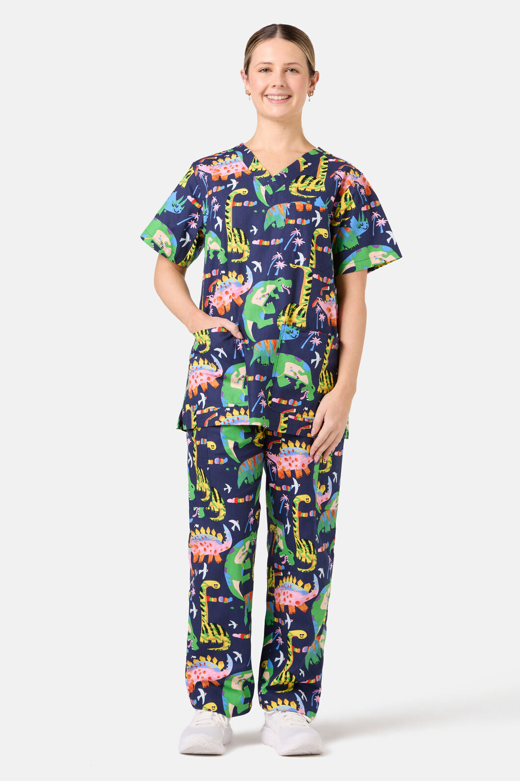 Gorman - Dreamy Dinos Scrub Set - navy