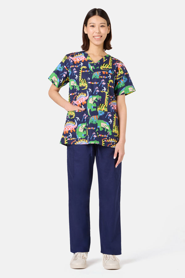 Gorman - Dreamy Dinos Mixed Scrub Set - navy