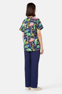 Gorman - Dreamy Dinos Mixed Scrub Set - navy