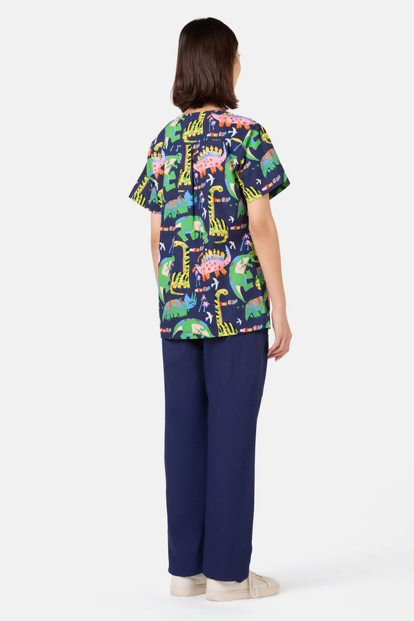 Gorman - Dreamy Dinos Mixed Scrub Set - navy