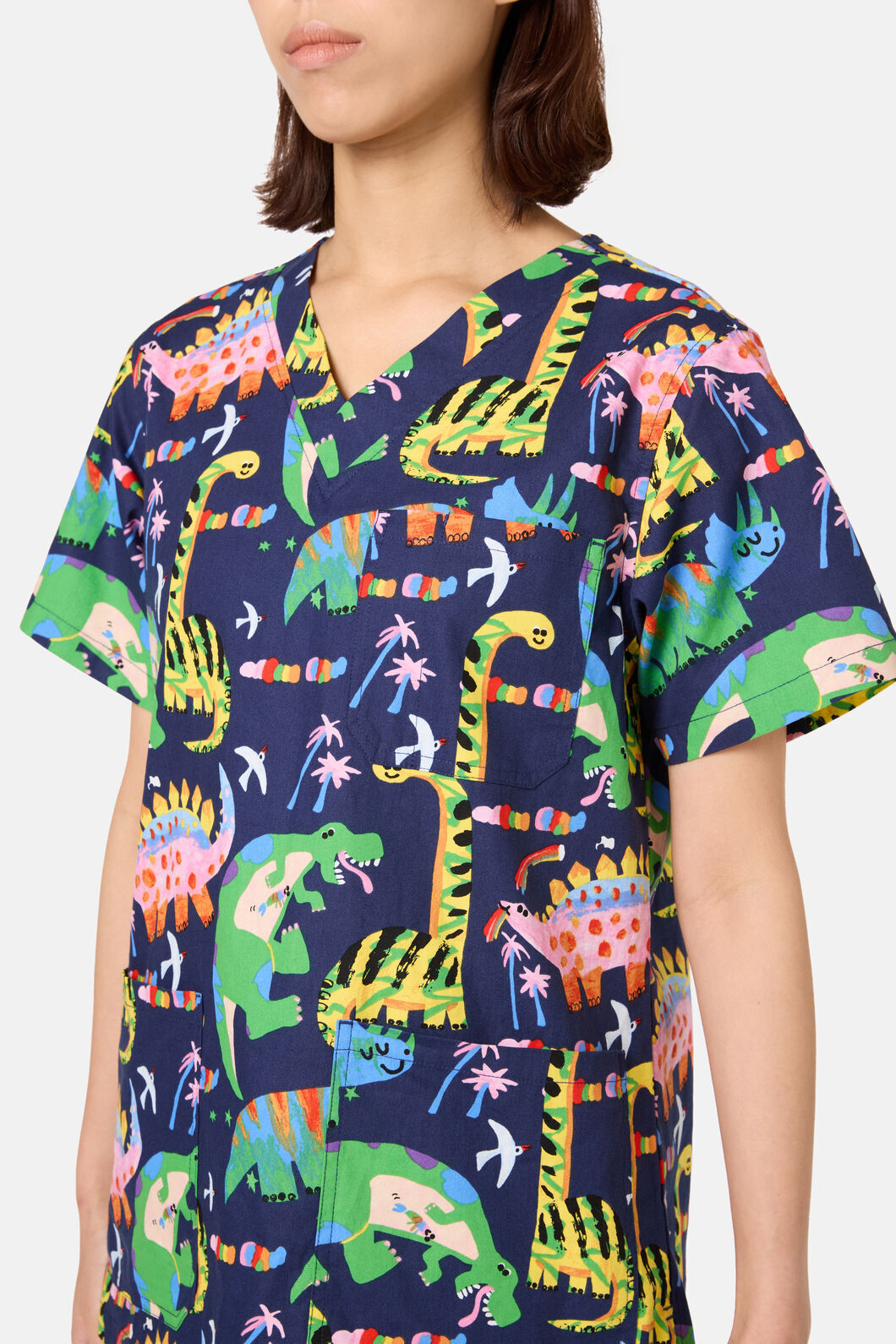 Gorman - Dreamy Dinos Mixed Scrub Set - navy