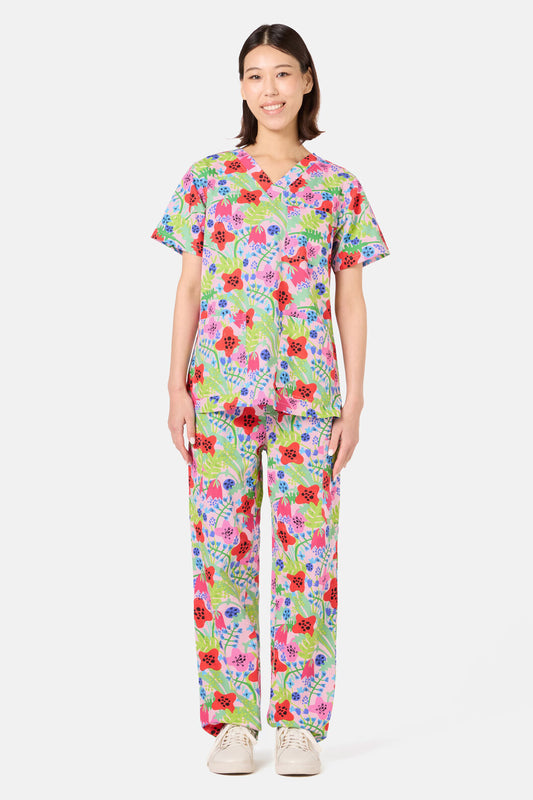 Gorman - Flower Field Scrub Set - multi
