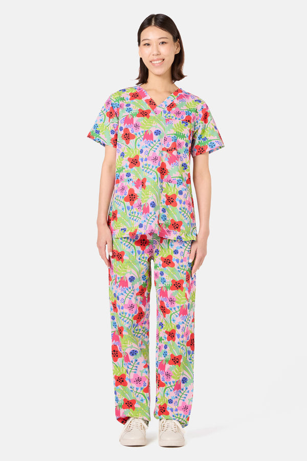 Gorman - Flower Field Scrub Set - multi