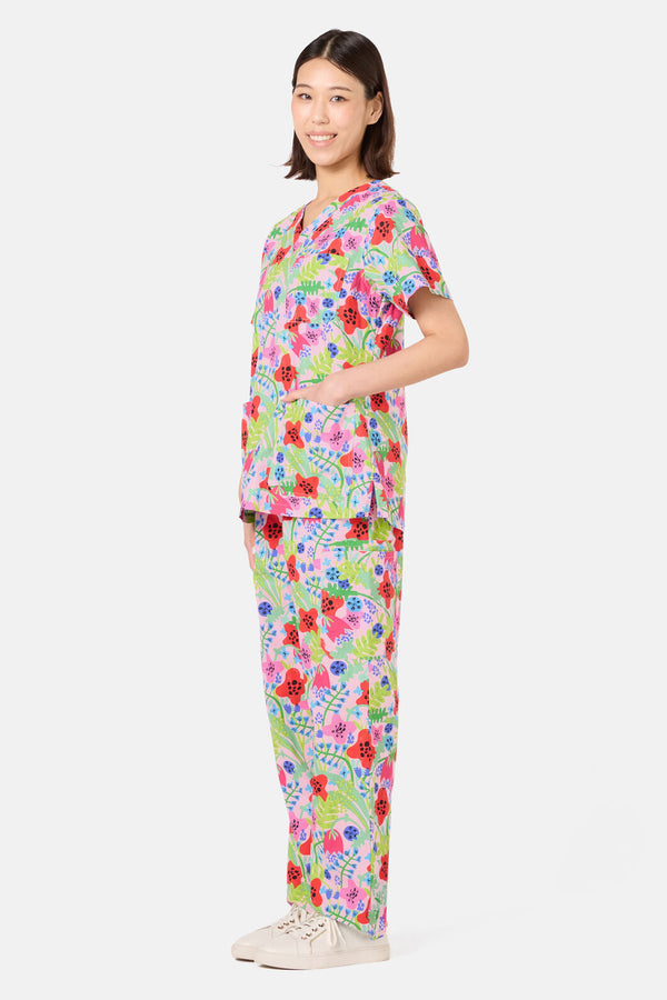 Gorman - Flower Field Scrub Set - multi