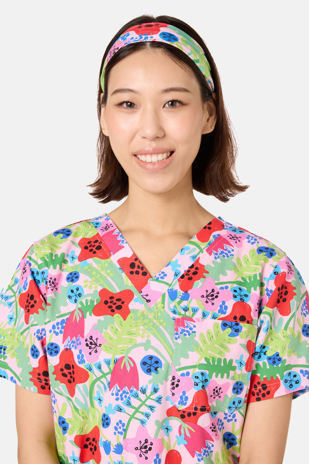 Gorman - Flower Field Scrub Headband - multi