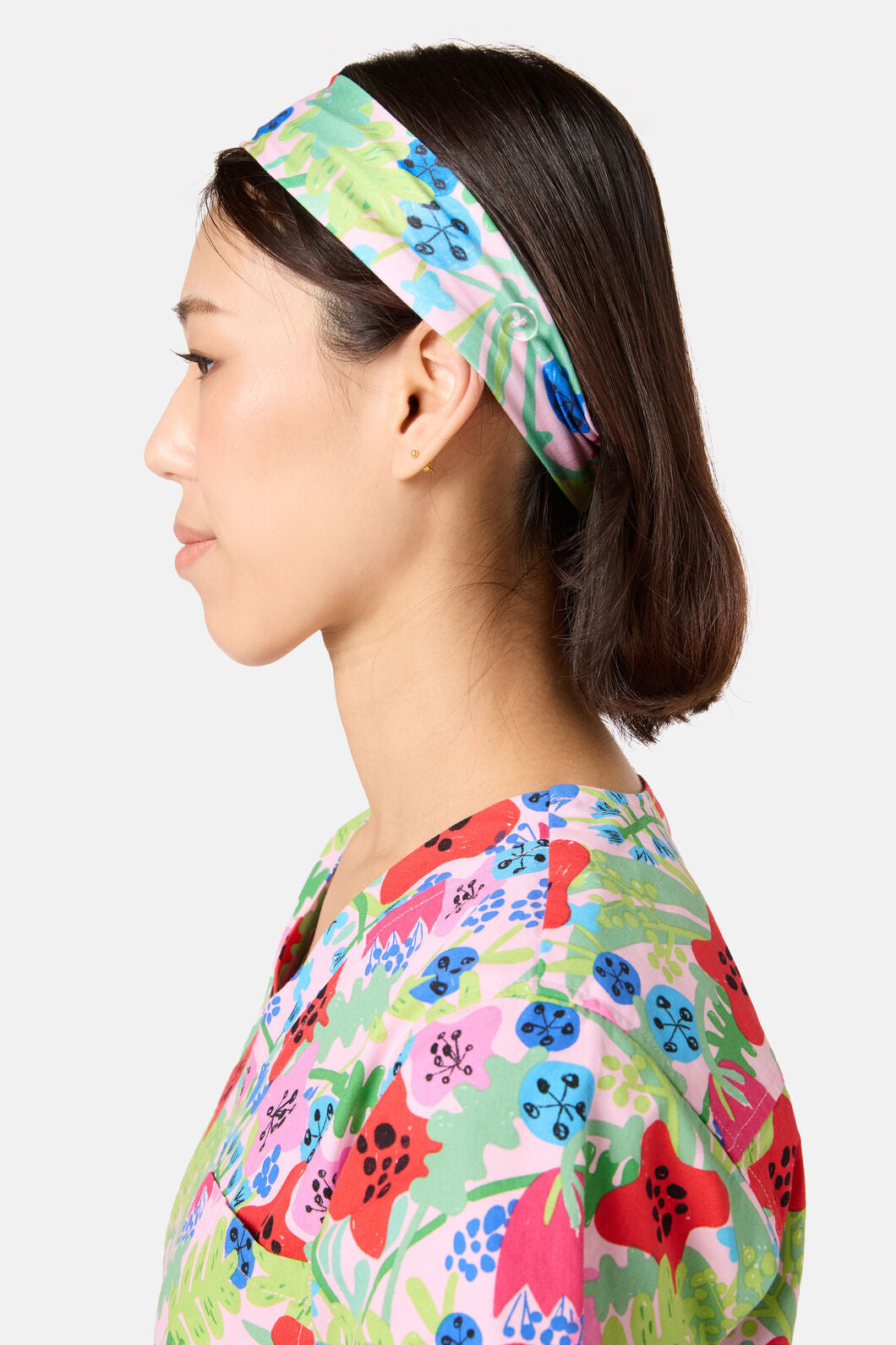 Gorman - Flower Field Scrub Headband - multi