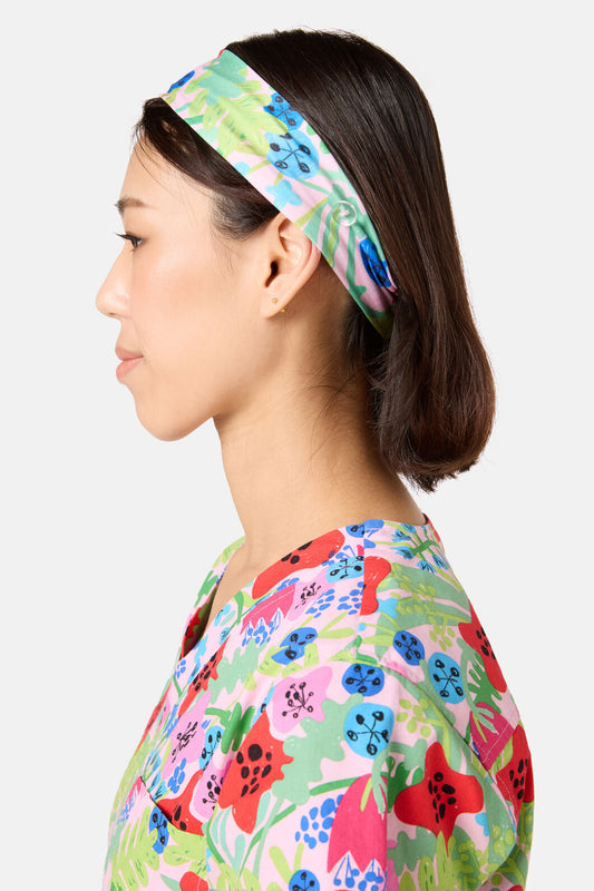 Gorman - Flower Field Scrub Headband - multi
