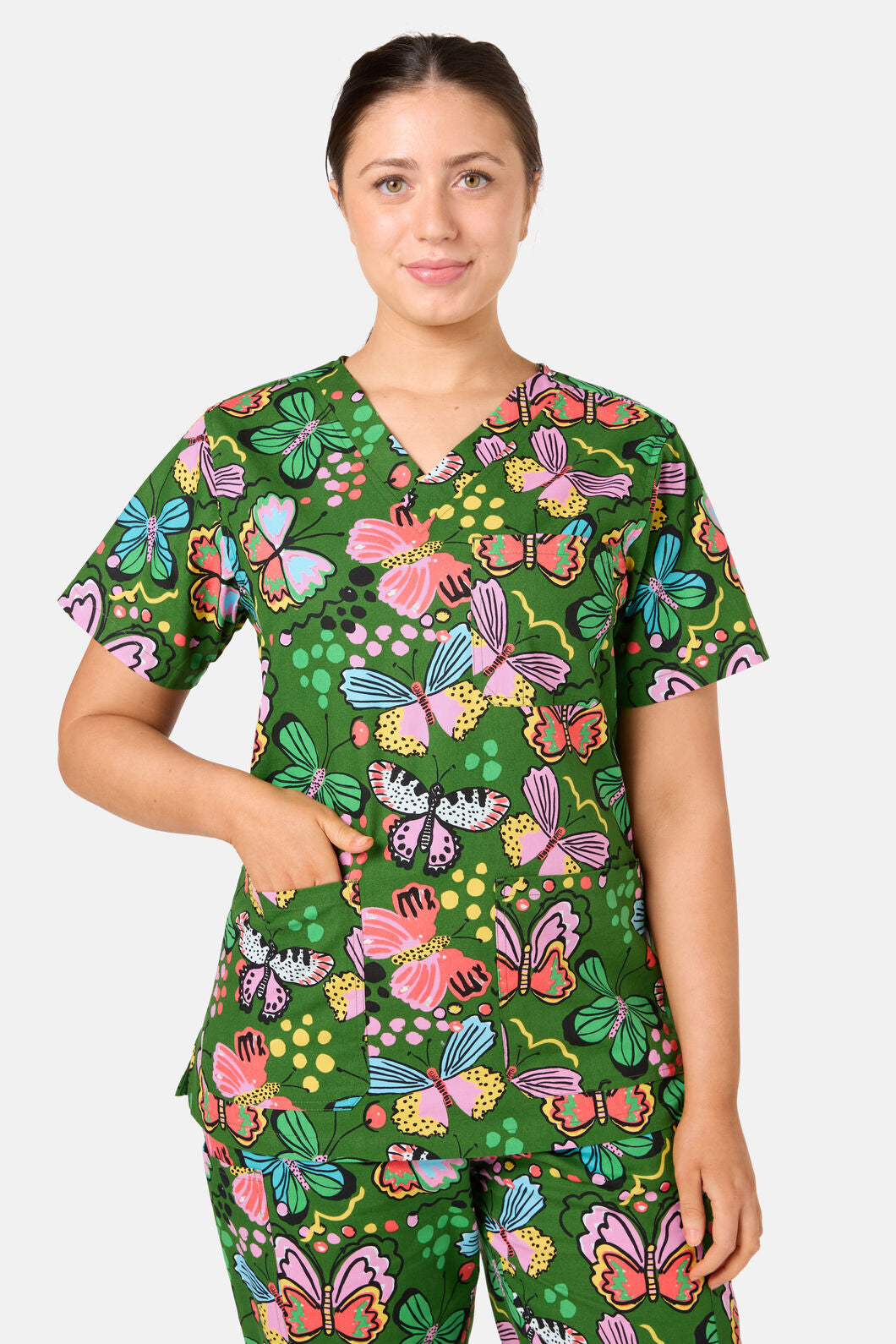 Gorman - Papillon Scrub Set - green