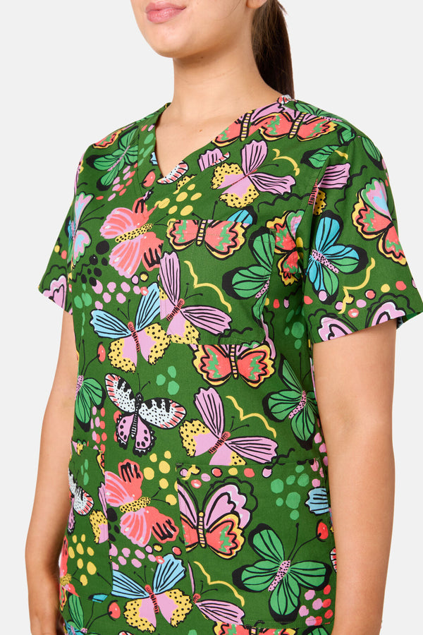 Gorman - Papillon Scrub Set - green