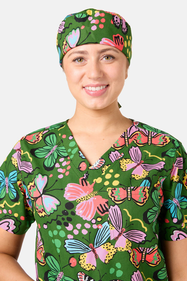 Gorman - Papillon Scrub Hat - green
