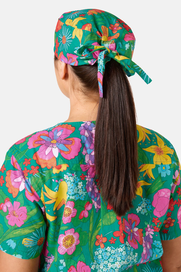 Gorman - Cottage Garden Scrub Hat - multi