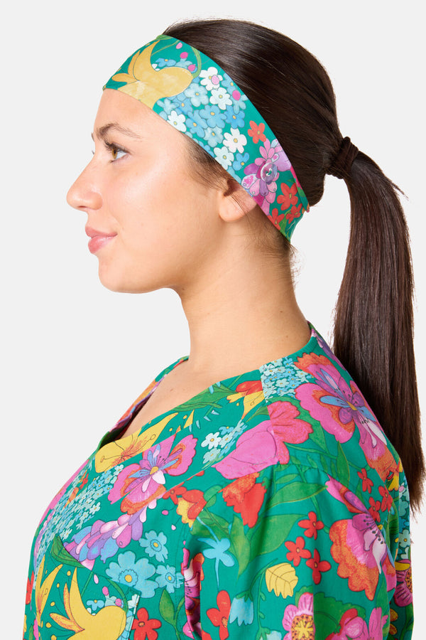 Gorman - Cottage Garden Scrub Headband - multi