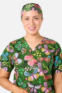 Gorman - Papillon Scrub Headband - green