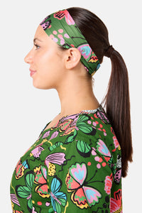 Gorman - Papillon Scrub Headband - green