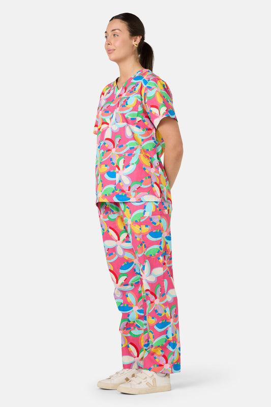 Gorman - Rainbow Daisy Scrub Set - multi