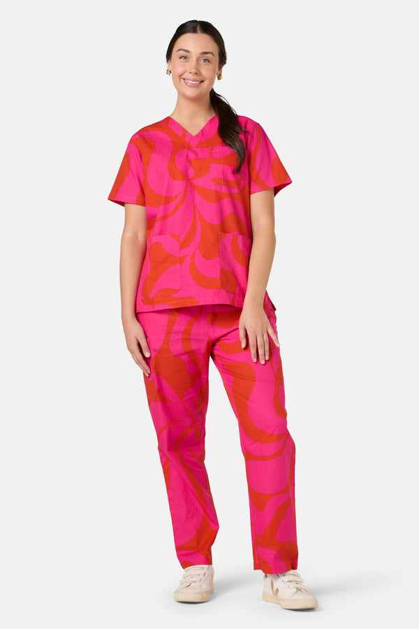 Gorman - Wavelength Scrub Set - pink