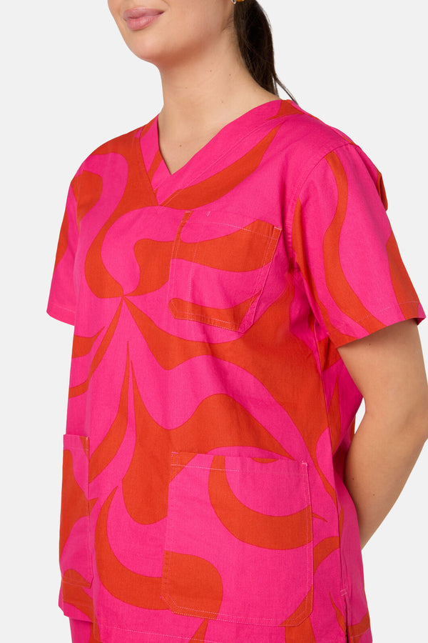 Gorman - Wavelength Scrub Set - pink