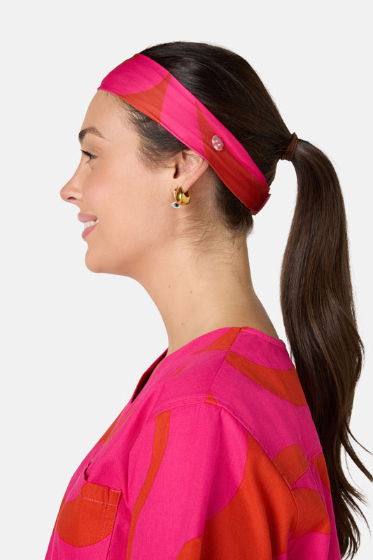Gorman - Wavelength Scrub Headband - pink