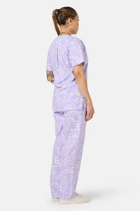 Gorman - Lilac Cat Scrub Set - lilac