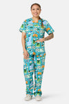 Gorman - Sweater Dogs Scrub Set - multi