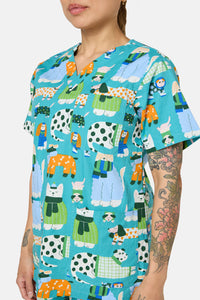 Gorman - Sweater Dogs Scrub Set - multi