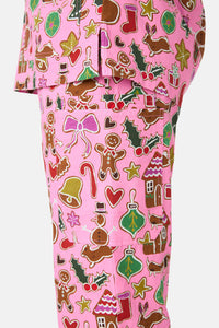 Gorman - Gingerbread Wonderland Scrub Set - pink