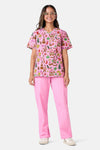 Gorman - Gingerbread Wonderland Mixed Scrub Set - pink