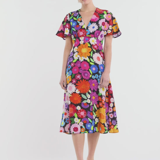 Gorman - Flower Meadow Print Midi Dress - print