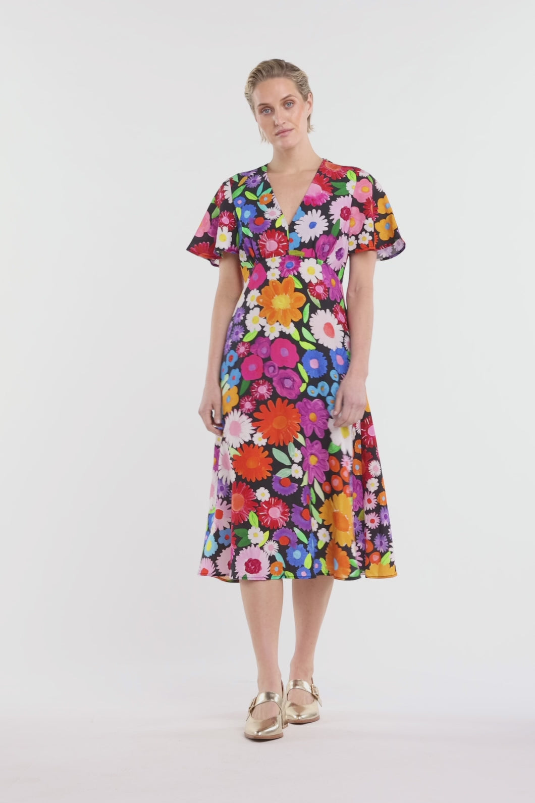 Gorman - Flower Meadow Print Midi Dress - print