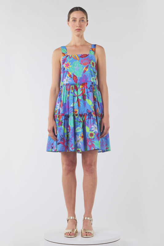 Gorman - Papaya Palm Holiday Dress - print