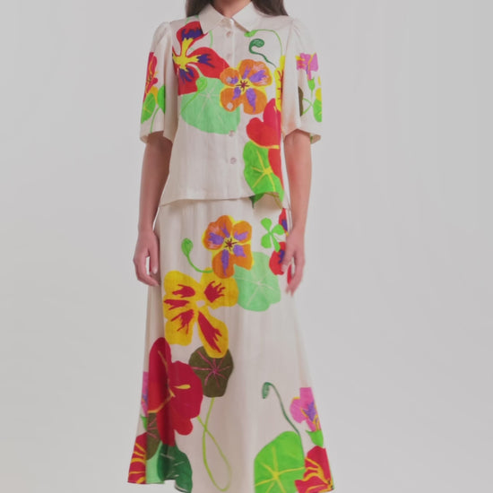 Gorman - Climbing Colour Midi Skirt - print