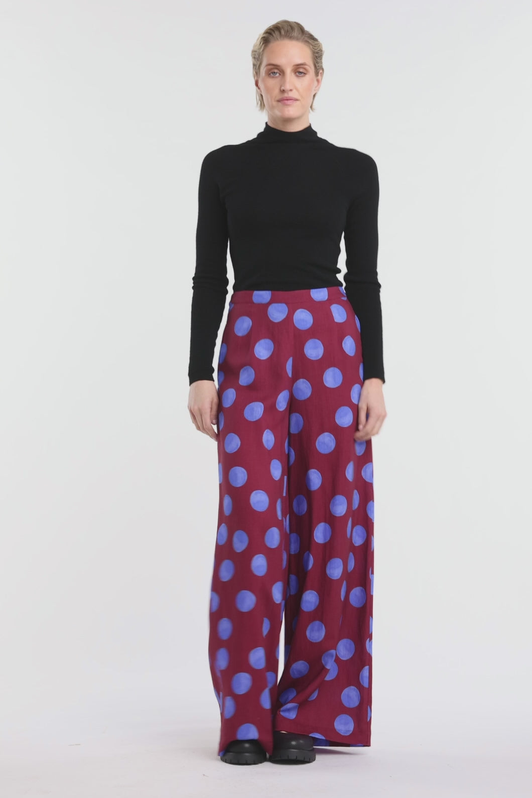Gorman - On The Dot Wide Pants - wine