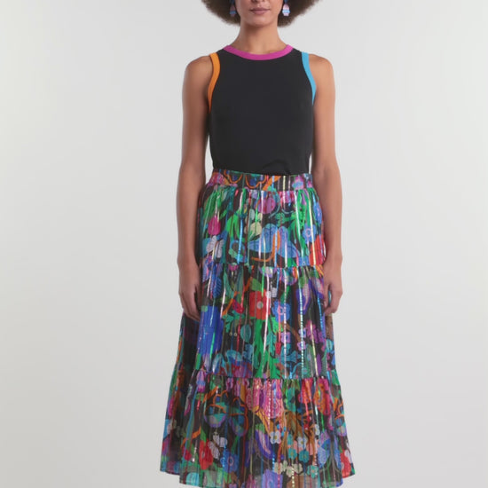 Gorman - Mariposa Glitter Party Skirt - print
