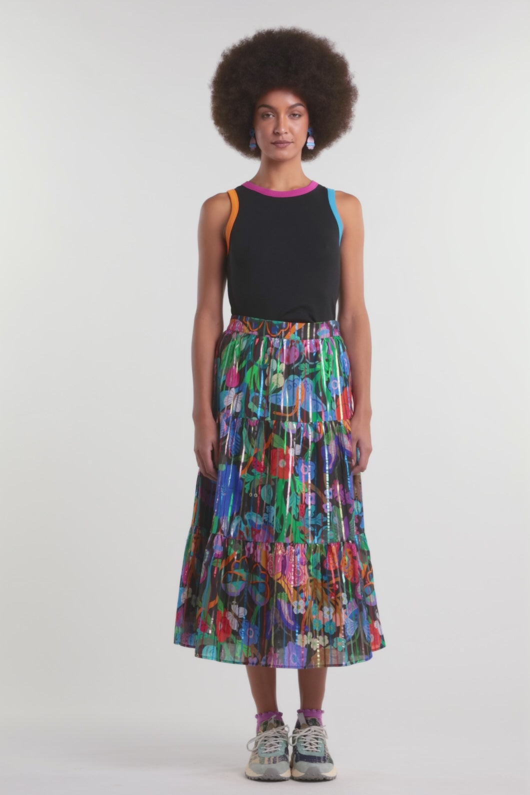 Gorman - Mariposa Glitter Party Skirt - print