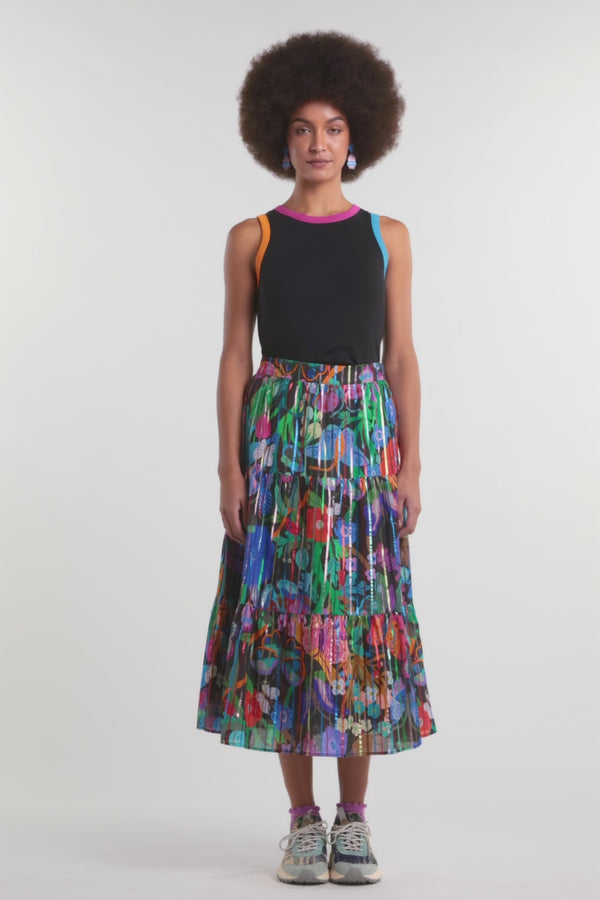 Gorman - Mariposa Glitter Party Skirt - print