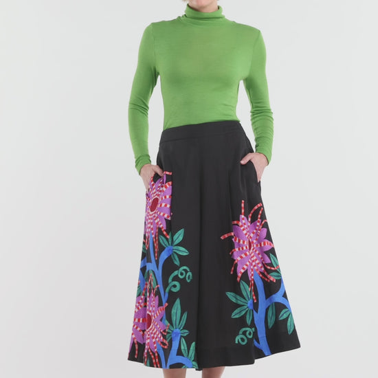Gorman - Passion Flower Skort - print