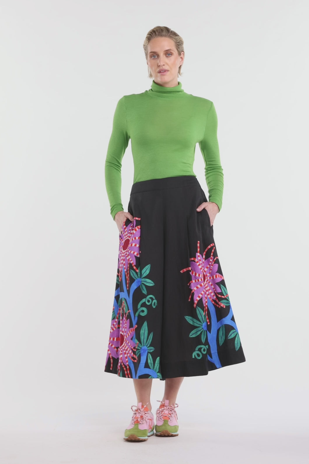 Gorman - Passion Flower Skort - print