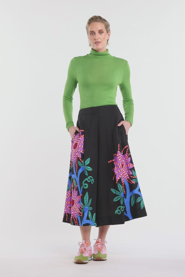Gorman - Passion Flower Skort - print