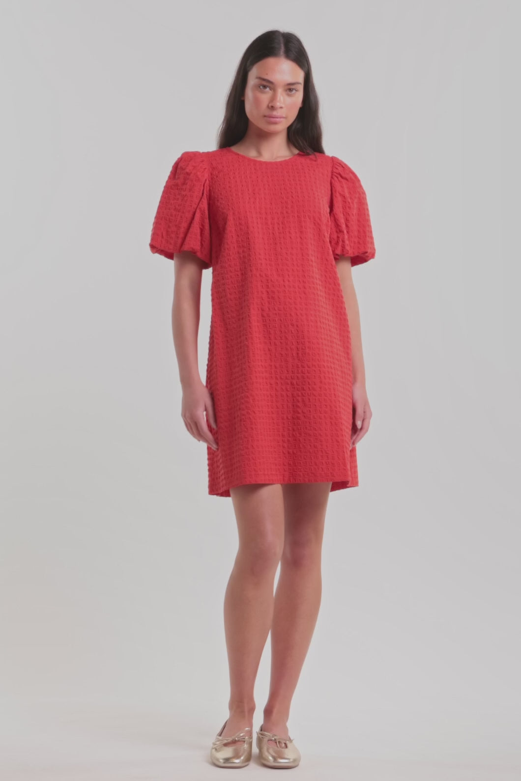 Gorman - Soren Cotton Smock Dress - mandarin