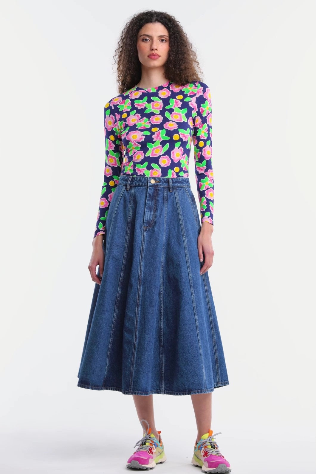 Gorman - Molly Denim Skirt - mid-blue