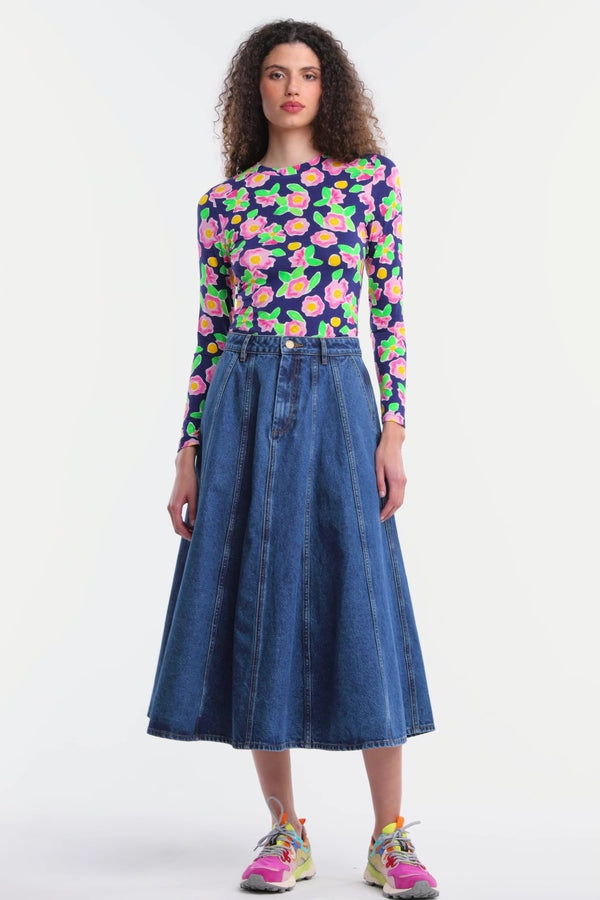 Gorman - Molly Denim Skirt - mid-blue
