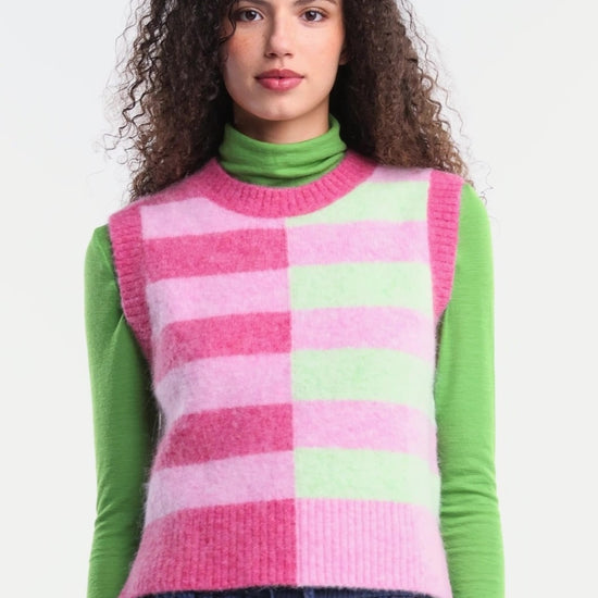 Gorman - Linea Stripe Alpaca Vest - stripe