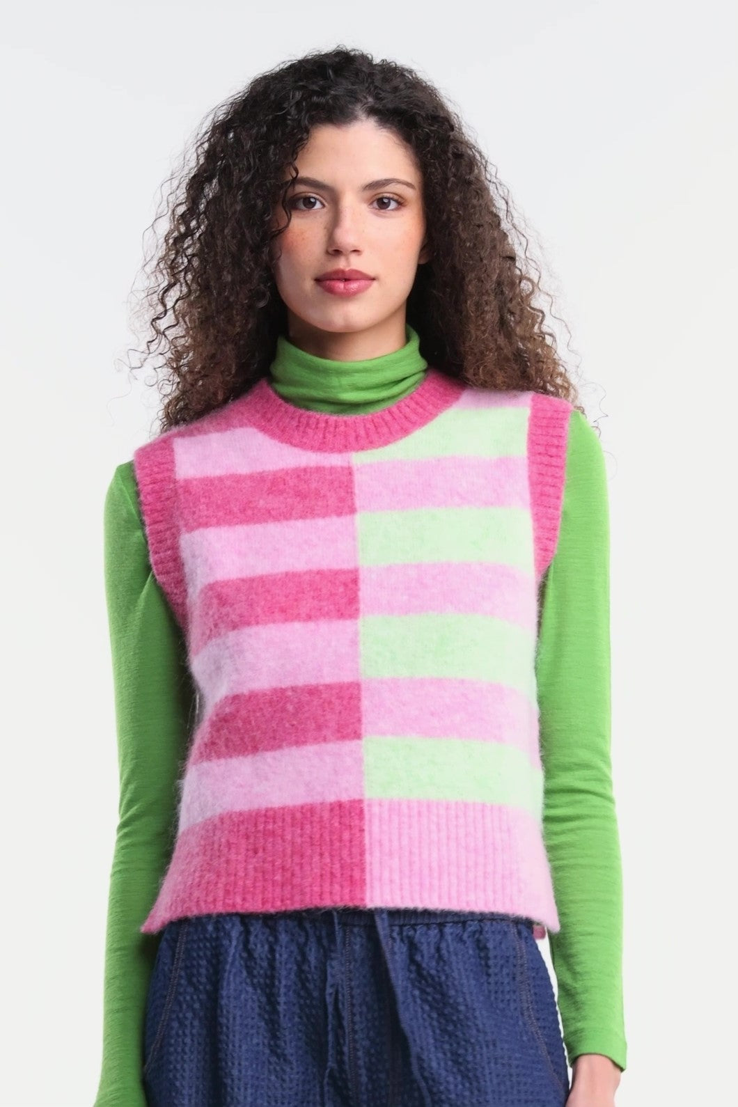 Gorman - Linea Stripe Alpaca Vest - stripe