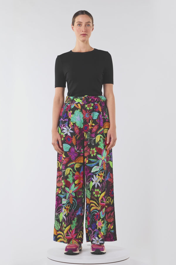 Gorman - Papaya Palm Pant - print