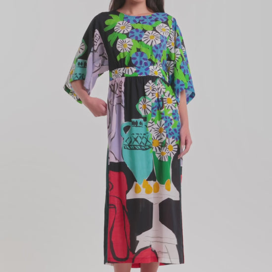 Gorman - Daisies Scarf Midi Dress - print