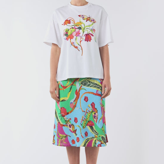 Gorman - Elara Placement Relaxed Tee - white