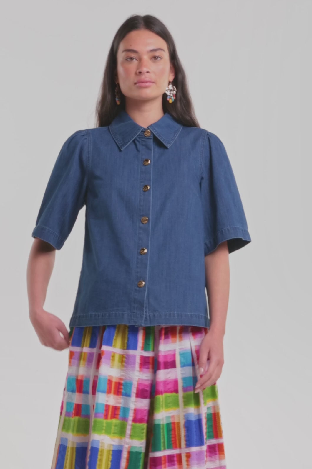 Gorman - Unwind Denim Shirt - mid-blue