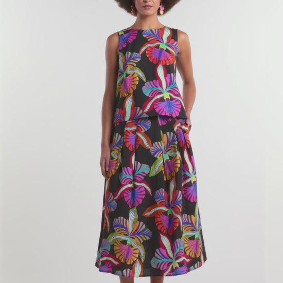 Gorman - Orchid Printed Tank - print