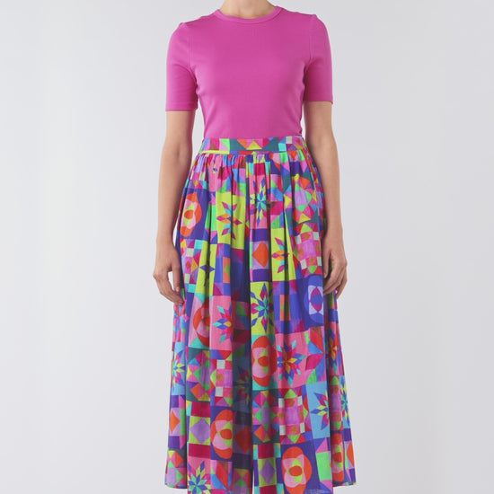 Gorman - Pinwheel Printed Skort - print