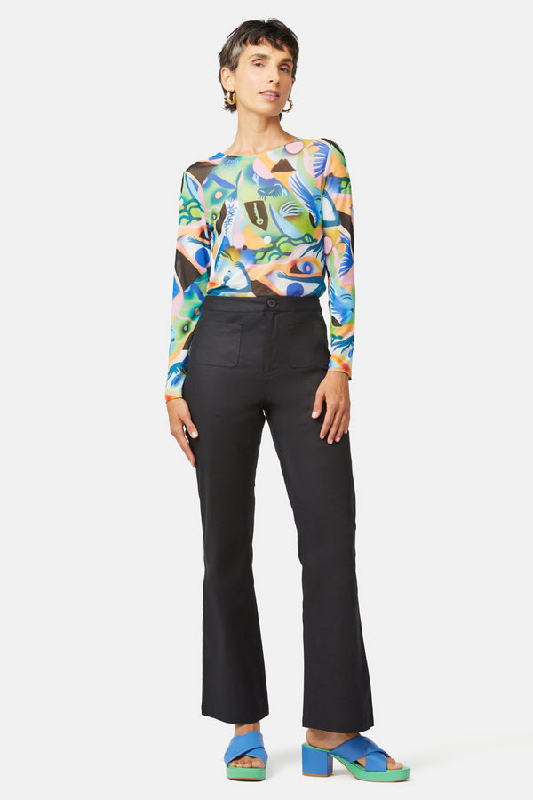 Gorman - Jackie Flare Pant - black